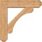 Ekena Millwork Legacy Craftsman Smooth Bracket w/ Offset Brace, Western Red Cedar, 7 1/2"W x 32"D x 32"H BKT0806X32X32LEC04SWR - alternate 4